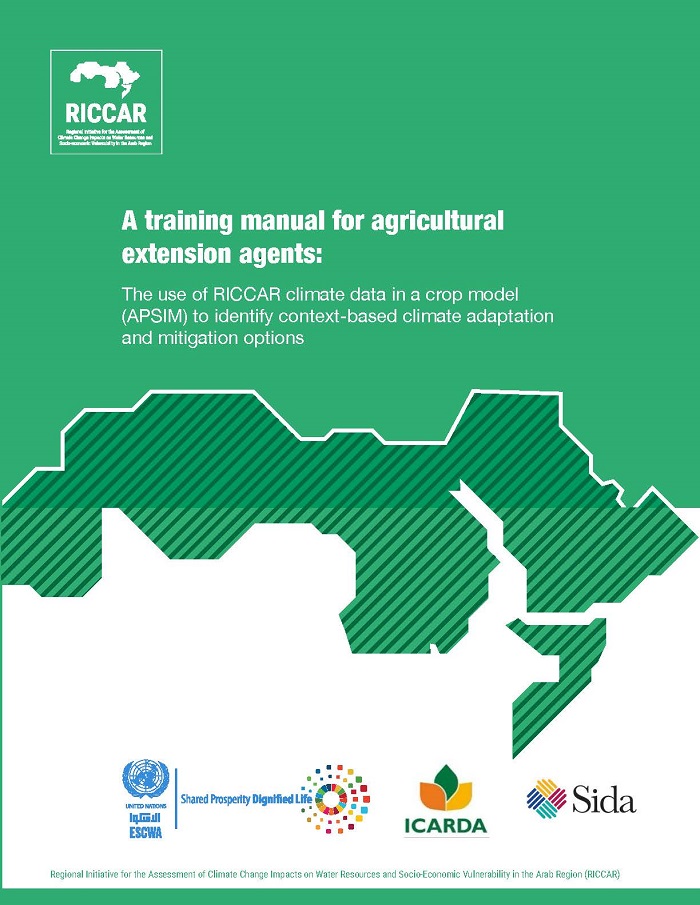 A training manual for agricultural extension agents: The use of RICCAR climate data in a crop model (APSIM) to identify context-based climate adaptation and mitigation options