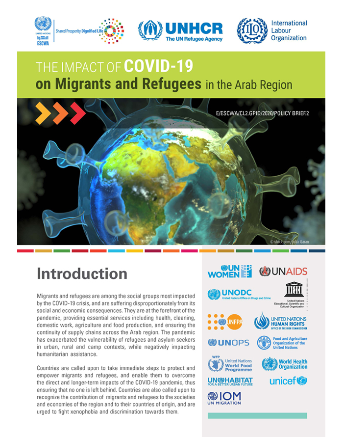 The Impact of COVID-19 on Migrants and Refugees in the Arab Region: Policy Brief