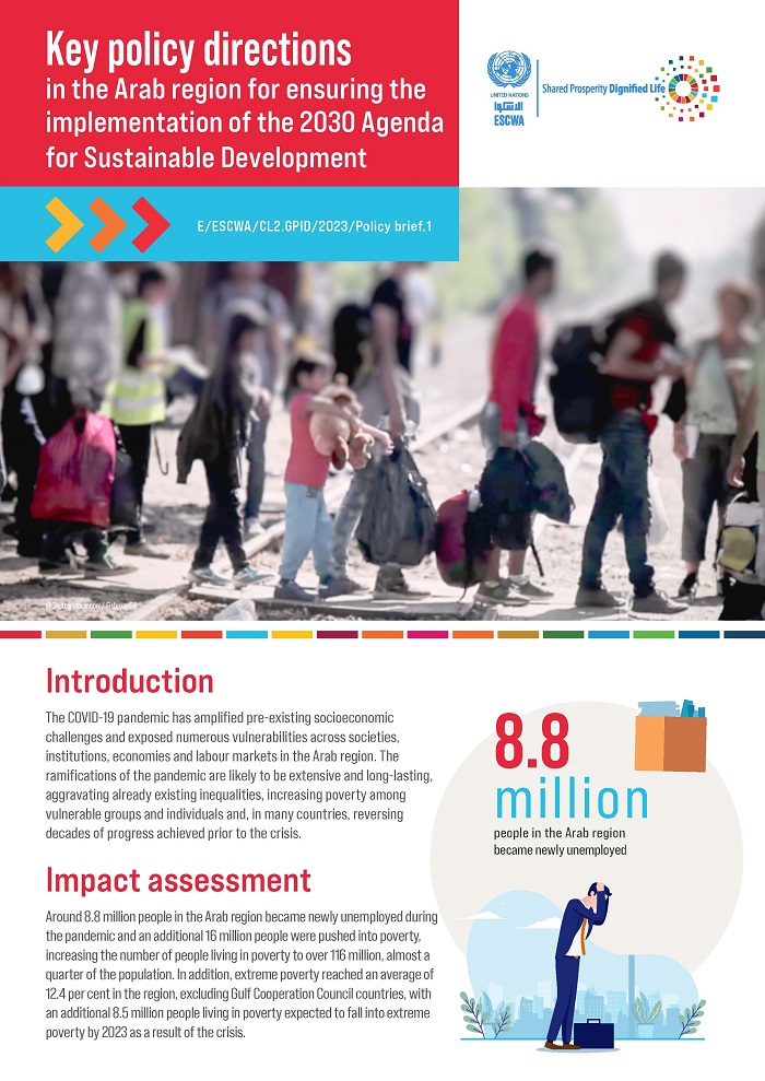 Key policy directions in the Arab region for ensuring the implementation of the 2030 Agenda for Sustainable Development