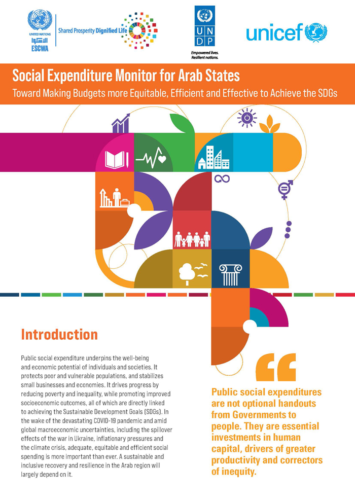 Social Expenditure Monitor for Arab States: Toward making budgets more equitable, efficient and effective to achieve the SDGs: Policy brief