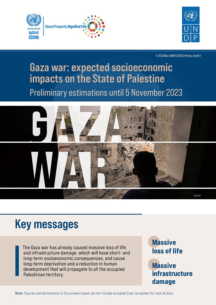 Gaza war: expected socioeconomic impacts on the State of Palestine