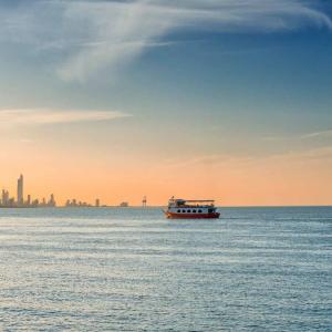 Boat approaching Kuwait City. Photo: iStock